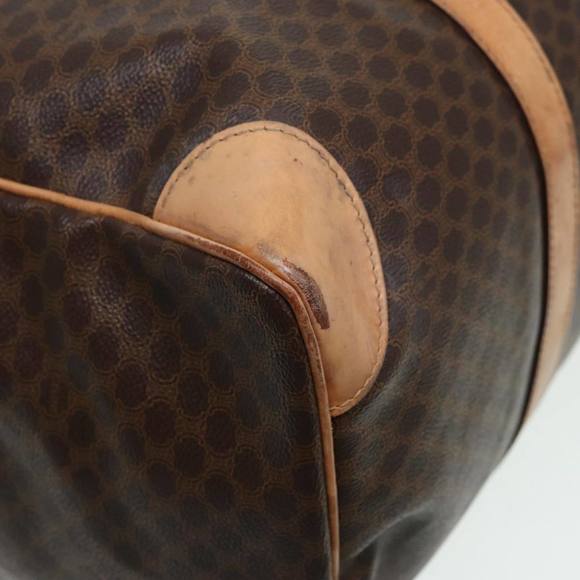 CELINE Macadam Canvas Boston Bag PVC Leather Brown Auth mr364 - Picture 15 of 16